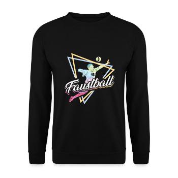 Faustball Faustballer Rundschlag Ballsport - Unisex Pullover - Schwarz - Vorne - Alina (178cm) & Michal (187cm)