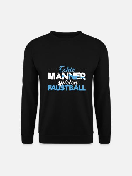 Echte Männer spielen Faustball Faustballer - Unisex Pullover - Schwarz