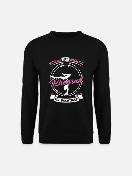 Röhnrad Schule ist wichtig Rhönrad ist wichtiger - Unisex Pullover - Schwarz