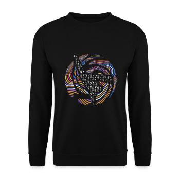 Capoeira Arts Martiaux Brésiliens Arts Martiaux - Sweat-shirt Unisexe - noir - Devant - Alina (178cm) & Michal (187cm)