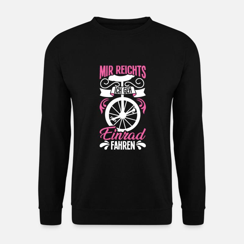 Mir reichts ich gehe Einrad fahren Einradfahren - Unisex Pullover - Schwarz
