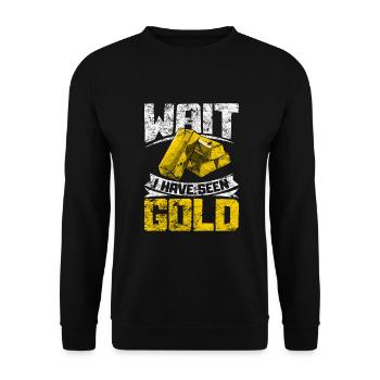Gold Flooding Gold Mining - Unisex Sweatshirt - black - Front - Alina (178cm) & Michal (187cm)