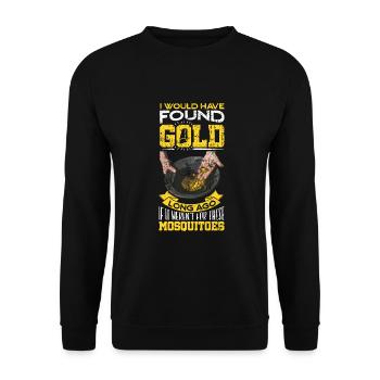 Gold Flooding Gold Mining - Unisex Sweatshirt - black - Front - Alina (178cm) & Michal (187cm)