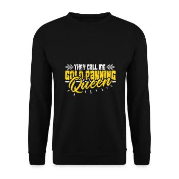 Gold Flooding Gold Mining - Unisex Sweatshirt - black - Front - Alina (178cm) & Michal (187cm)