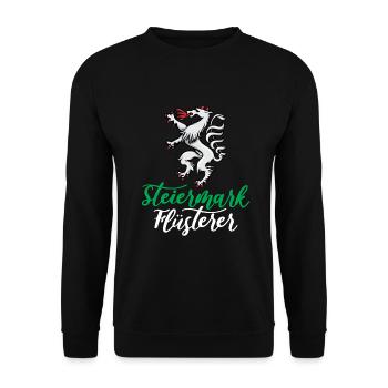 Steirermark Whisperer Steirer Bua Autriche - Sweat-shirt Unisexe - noir - Devant - Alina (178cm) & Michal (187cm)