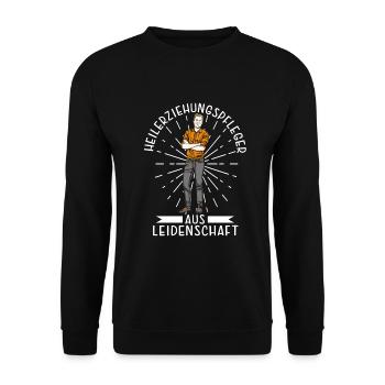 Heilerziehungspfleger Heilerziehungspflege hep - Unisex Pullover - Schwarz - Vorne - Alina (178cm) & Michal (187cm)