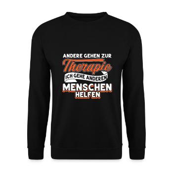 Heilerziehungspfleger Heilerziehungspflege hep - Unisex Pullover - Schwarz - Vorne - Alina (178cm) & Michal (187cm)