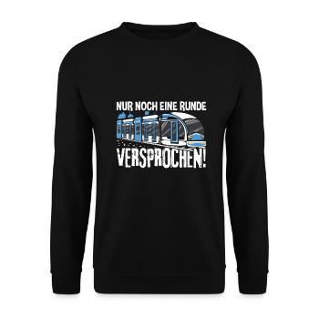 Straßenbahn Straßenbahnfahrer Tram Zug - Unisex Pullover - Schwarz - Vorne - Alina (178cm) & Michal (187cm)