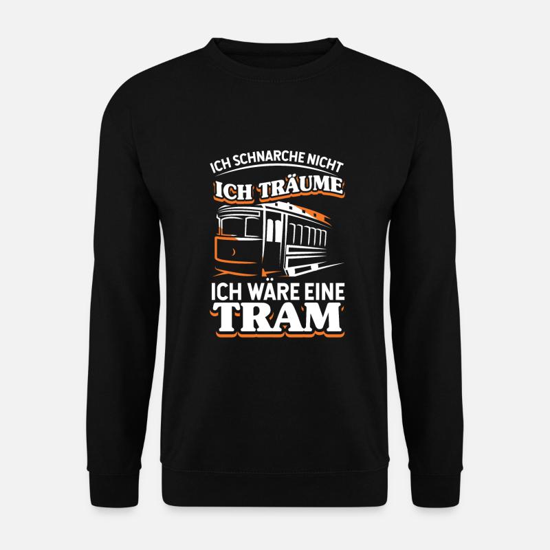 Straßenbahn Straßenbahnfahrer Tram Trambahn - Unisex Pullover - Schwarz