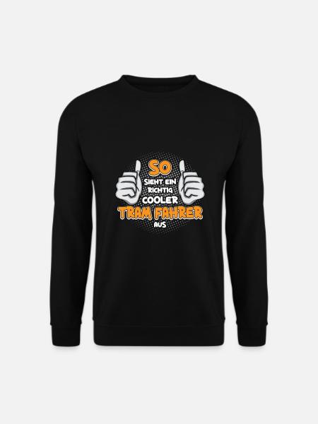 Straßenbahn Straßenbahnfahrer Tram Trambahn - Unisex Pullover - Schwarz