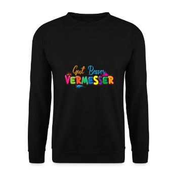 Surveyor Surveyor Geologist - Unisex Sweatshirt - black - Front - Alina (178cm) & Michal (187cm)