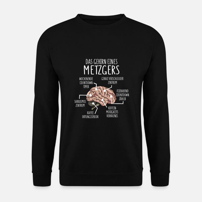 Metzger Anatomie - Unisex Pullover - Schwarz