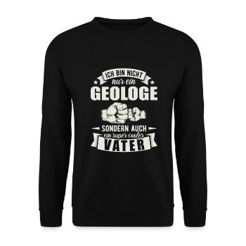 Geologe - Unisex Pullover - Schwarz - Vorne - Alina (178cm) & Michal (187cm)