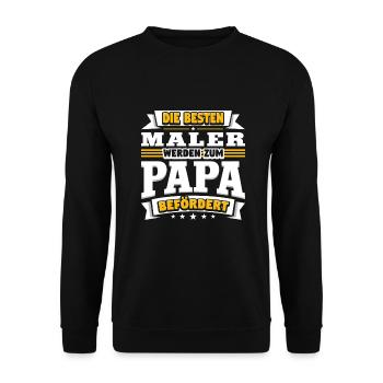 Maler - Unisex Pullover - Schwarz - Vorne - Alina (178cm) & Michal (187cm)