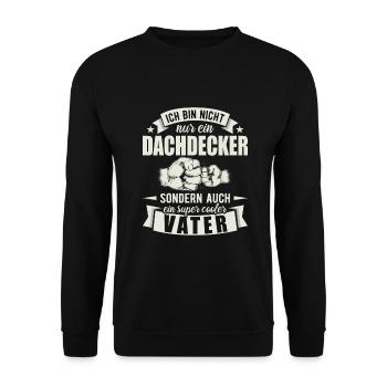 Dachdecker - Unisex Pullover - Schwarz - Vorne - Alina (178cm) & Michal (187cm)