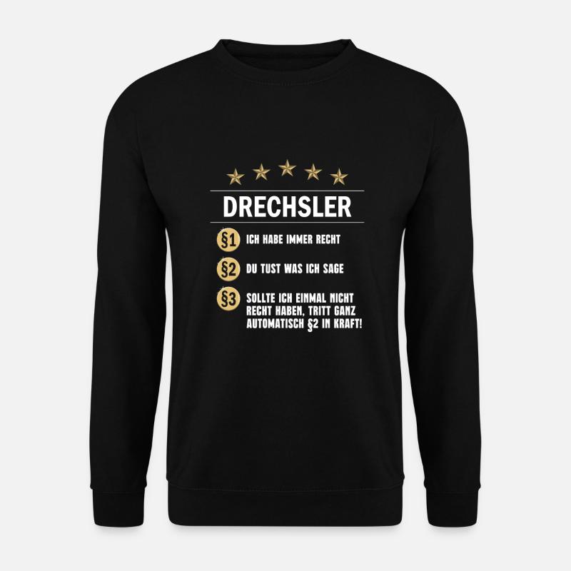 Drechsler Paragraph - Unisex Pullover - Schwarz
