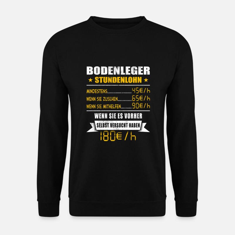 Bodenleger - Unisex Pullover - Schwarz