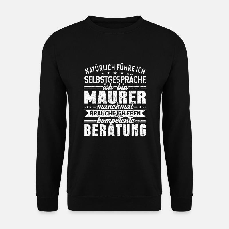 Maurer - Unisex Pullover - Schwarz