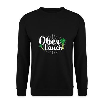 Lauch Kostüm Bodybuilding Satire Gym Jga - Unisex Pullover - Schwarz - Vorne - Alina (178cm) & Michal (187cm)