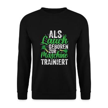 Lauch - Unisex Pullover - Schwarz - Vorne - Alina (178cm) & Michal (187cm)