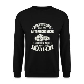 Automechaniker - Unisex Pullover - Schwarz - Vorne - Alina (178cm) & Michal (187cm)