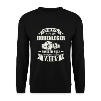 Bodenleger - Unisex Pullover - Schwarz - Vorne - Alina (178cm) & Michal (187cm)