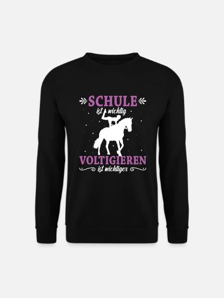 Voltigieren Volti Voltigier Pferde Pferdemädchen - Unisex Pullover - Schwarz