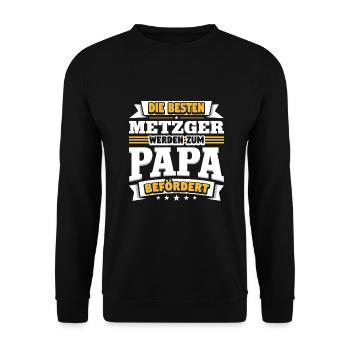 Metzger - Unisex Pullover - Schwarz - Vorne - Alina (178cm) & Michal (187cm)