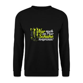 Feuerwehrfrau Feuerwehr Feuerwehrmann Mama - Unisex Pullover - Schwarz - Vorne - Alina (178cm) & Michal (187cm)