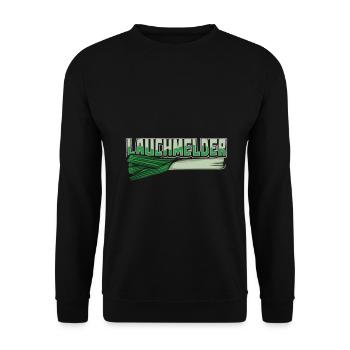 Lauch Kostüm Bodybuilding Satire Gym Jga - Unisex Pullover - Schwarz - Vorne - Alina (178cm) & Michal (187cm)