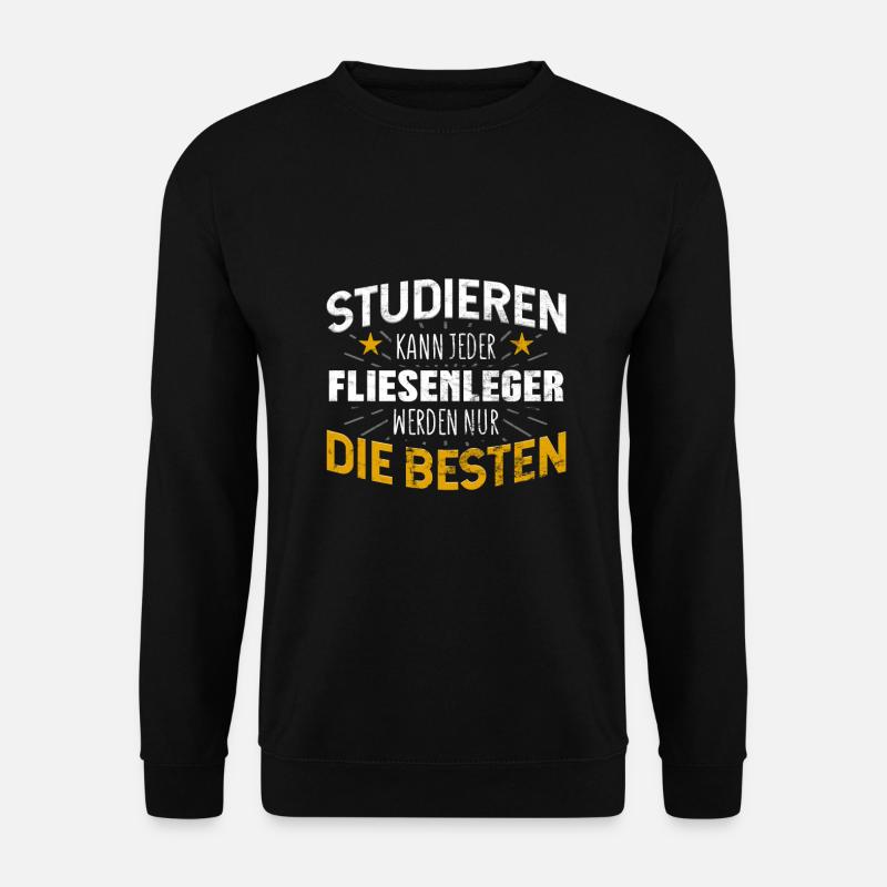 Fliesenleger - Unisex Pullover - Schwarz