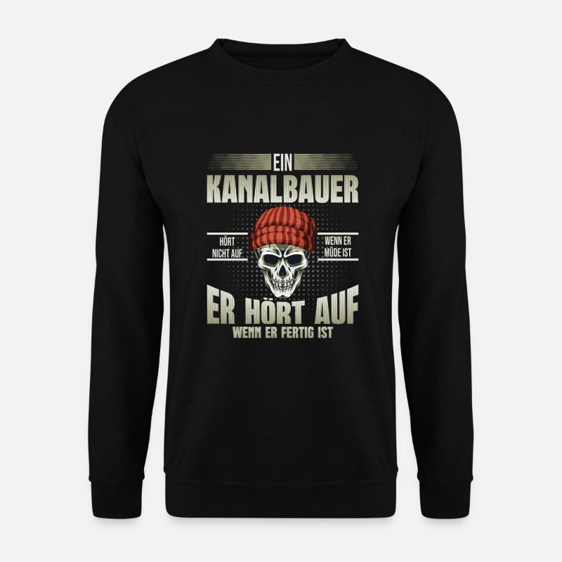 Kanalbauer - Unisex Pullover - Schwarz