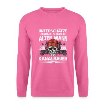 Kanalbauer - Unisex Pullover - Pink - Vorne