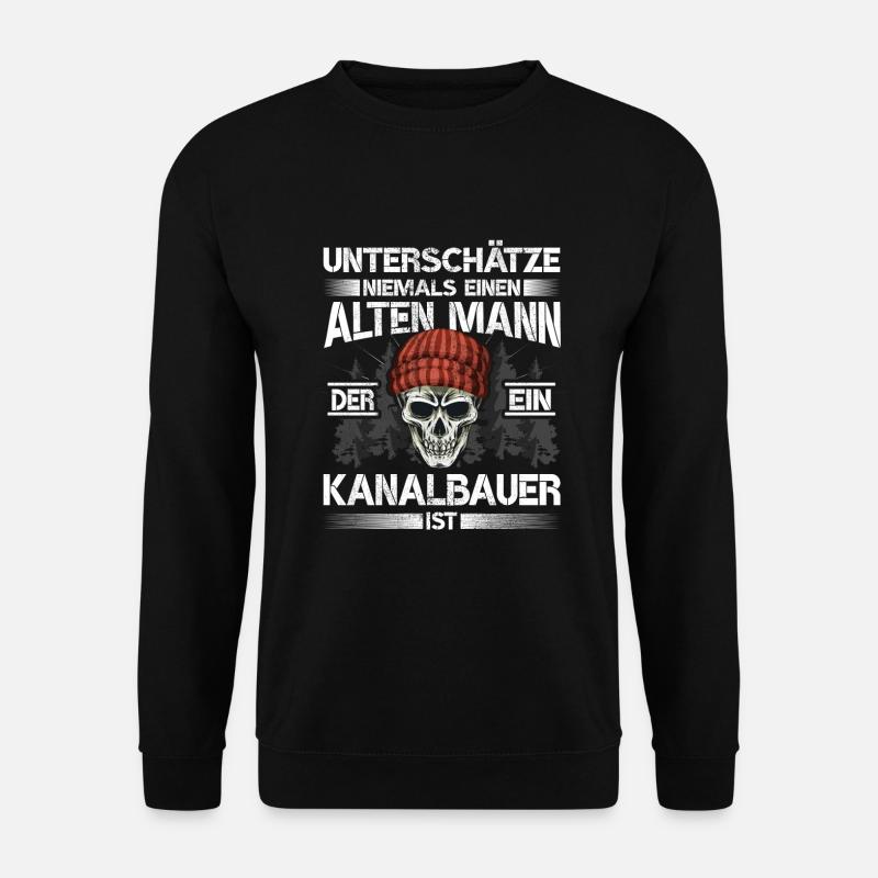 Kanalbauer - Unisex Pullover - Schwarz