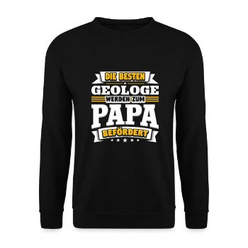 Geologe - Unisex Pullover - Schwarz - Vorne - Alina (178cm) & Michal (187cm)