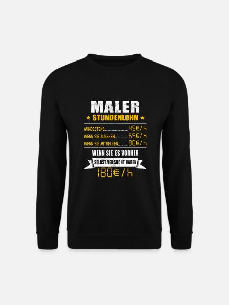 Maler - Unisex Pullover - Schwarz