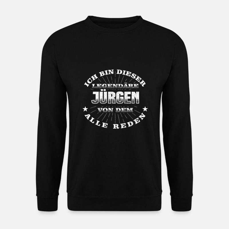 Legendärer Jürgen lustiger vorname Name - Unisex Pullover - Schwarz