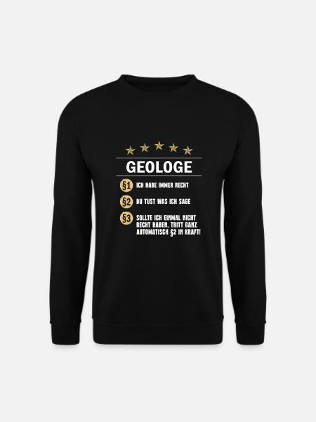 Geologe Paragraph - Unisex Pullover - Schwarz
