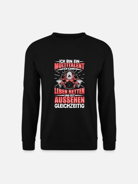 Feuerwehr - Unisex Pullover - Schwarz
