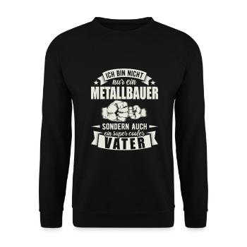 Metallbauer - Unisex Pullover - Schwarz - Vorne - Alina (178cm) & Michal (187cm)
