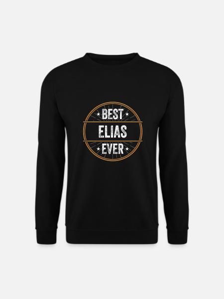 Best Elias Ever Vorname Name Geschenk - Unisex Pullover - Schwarz