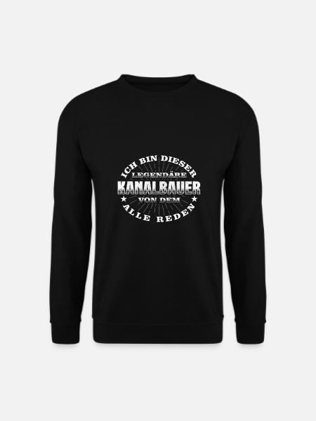 Kanalbauer - Unisex Pullover - Schwarz
