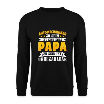 Automechaniker - Unisex Pullover - Schwarz - Vorne - Alina (178cm) & Michal (187cm)