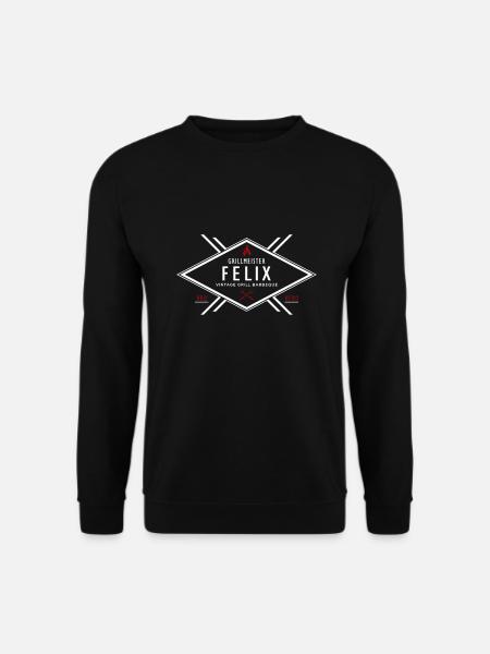 Grillmeister Felix Vorname Name - Unisex Pullover - Schwarz
