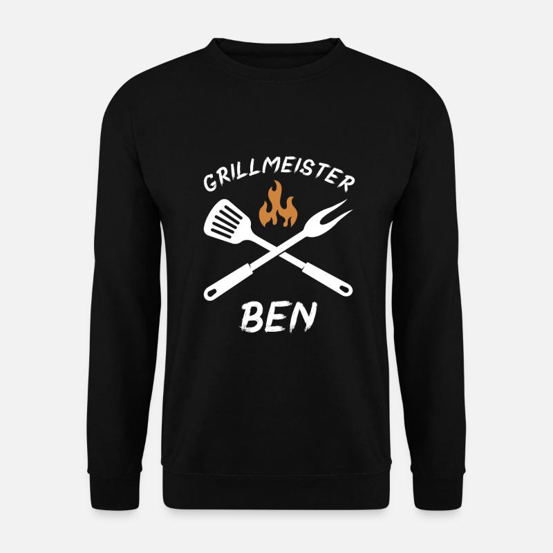 Grillmeister Ben - Unisex Pullover - Schwarz