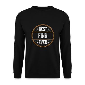 Meilleur cadeau de prénom finnois de tous les temps - Sweat-shirt Unisexe - noir - Devant - Alina (178cm) & Michal (187cm)