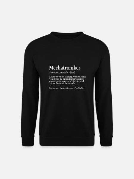 Mechatroniker Definition Duden Mechaniker - Unisex Pullover - Schwarz