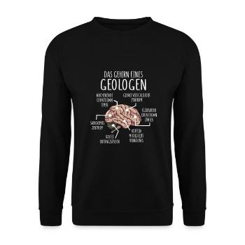 Geologe Anatomie - Unisex Pullover - Schwarz - Vorne - Alina (178cm) & Michal (187cm)