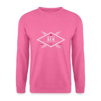 Grillmeister Ben Vorname Name - Unisex Pullover - Pink - Vorne