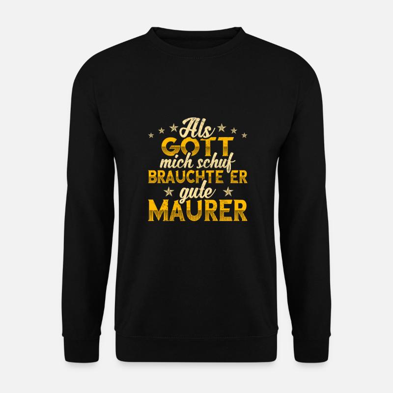 Maurer - Unisex Pullover - Schwarz